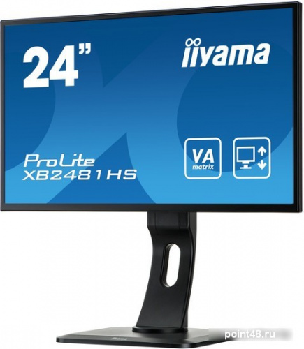 Купить Монитор Iiyama 23.6 XB2481HS-B1 черный VA LED 6ms 16:9 DVI HDMI M/M матовая HAS Pivot 250cd 178гр/178гр 1920x1080 D-Sub FHD 5.5кг в Липецке фото 3