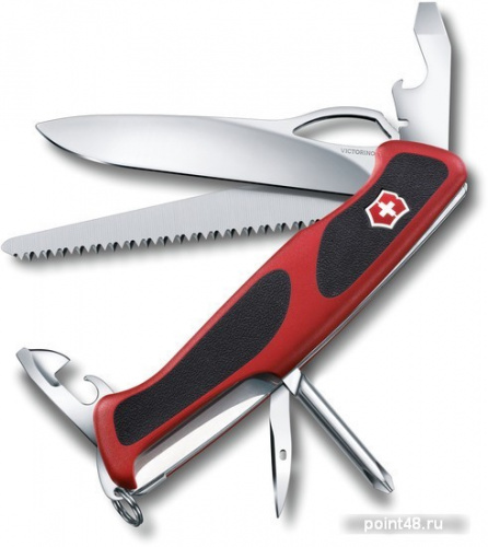 Купить Нож перочинный Victorinox RangerGrip 78 (0.9663.MC) 130мм 12функций красный/черный карт.коробка в Липецке