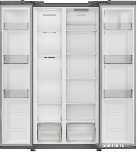 Холодильник side by side Hyundai CS4502F (белый) в Липецке фото 2
