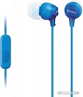Купить Гарнитура вкладыши Sony MDREX15APLI.CE7 1.2м голубой проводные (в ушной раковине) в Липецке