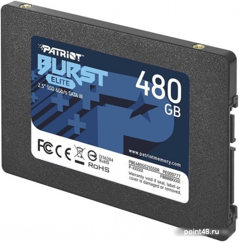 Накопитель SSD Patriot SATA III 480Gb PBE480GS25SSDR Burst Elite 2.5 фото 2