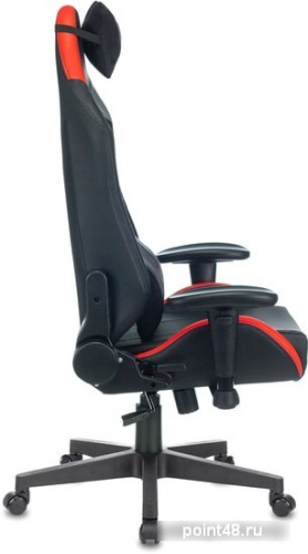 Кресло игровое Zombie HERO BATTLEZONE PRO черный/красный искусственная кожа с подголов. крестовина пластик фото 3