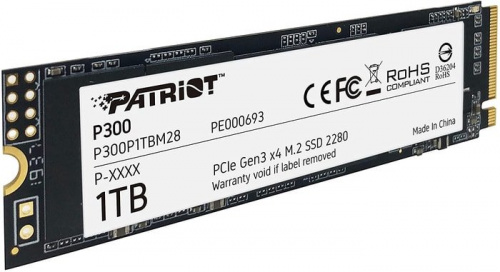 Накопитель SSD Patriot PCI-E x4 1Tb P300P1TBM28 P300 M.2 2280 фото 2