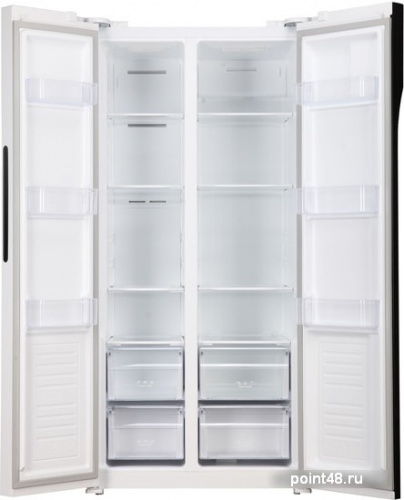 Холодильник side by side Hyundai CS4505F (черный) в Липецке фото 3