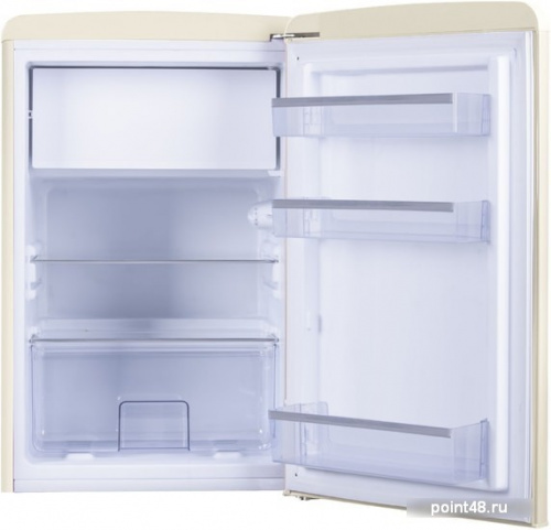 Холодильник однокамерный Hansa FM1337.3HAA морозильная камера сверху, цвет бежевый в Липецке фото 2