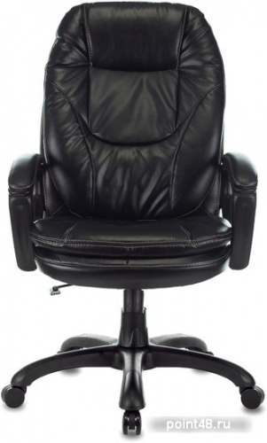 Кресло руководителя Бюрократ CH-868N черный Leather Venge Black искусственная кожа крестовина пластик фото 2