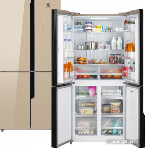 Четырёхдверный холодильник Weissgauff WCD 470 BeG NoFrost Inverter в Липецке фото 2