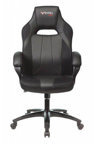 Кресло игровое Бюрократ VIKING 2 AERO BLACK EDITION черный искусственная кожа фото 2