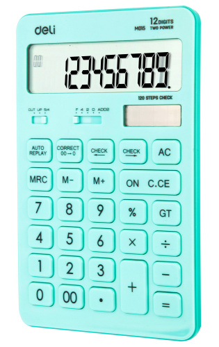Купить Калькулятор настольный Deli Touch EM01531 голубой 12-разр. в Липецке фото 2