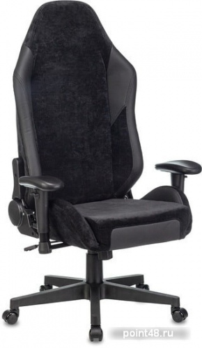 Кресло игровое Zombie EPIC PRO Edition черный текстиль/эко.кожа с подголов. крестовина пластик фото 3