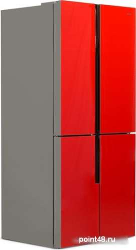 Четырёхдверный холодильник CENTEK CT-1750 Red в Липецке фото 2