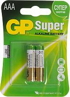 Купить Батарея GP Super Alkaline 24A LR03 AAA (2шт) в Липецке