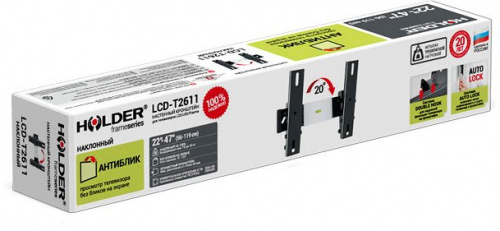 Купить Кронштейн HOLDER LCD-T2611, телевизионный, 22 - 47, до 30кг, черный в Липецке фото 2