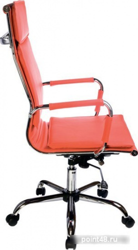 Кресло руководителя БЮРОКРАТ CH-993/red, на колесиках, кожзам, красный фото 3