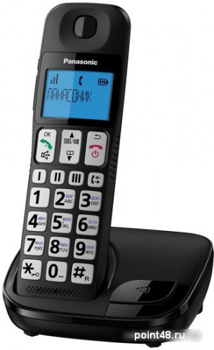 Купить Р/Телефон Dect Panasonic KX-TGE110RUB черный АОН в Липецке фото 2