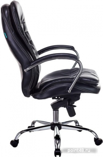 Кресло руководителя Бюрократ T-9950/BLACK-PU сиденье черный искусственная кожа крестовина хром фото 2