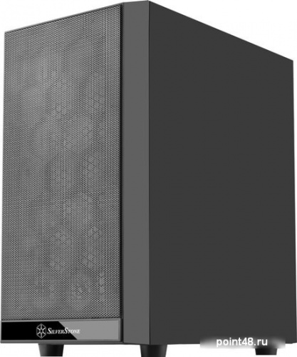 Корпус Silverstone SST-PS15B-PRO Precision Mini Tower Micro ATX Computer Case, tempered glass, 2x 120mm ARGB, 1x ARGB Controller, black фото 3