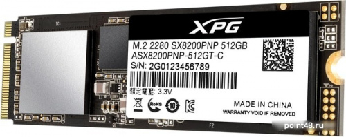 Накопитель SSD A-Data PCI-E x4 512Gb ASX8200PNP-512GT-C XPG SX8200 Pro M.2 2280 фото 3