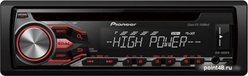 Автомагнитола CD Pioneer DEH-4800FD 1DIN 4х40Вт в Липецке от магазина Point48