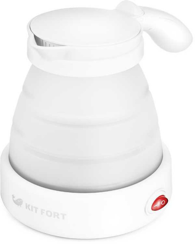 Купить Чайник электрический Kitfort КТ-667-1 0.6л. 1150Вт белый (корпус: силикон) в Липецке
