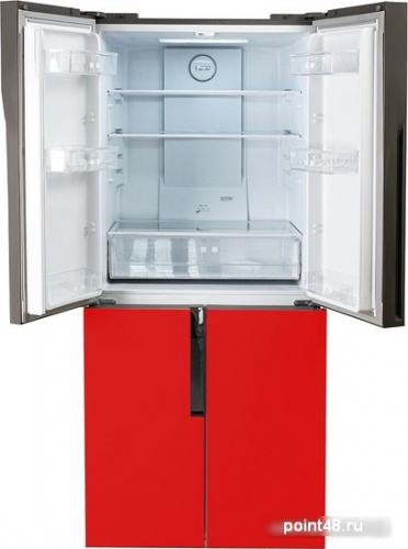 Четырёхдверный холодильник CENTEK CT-1750 Red в Липецке фото 3
