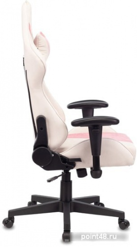 Кресло игровое Zombie VIKING X Fabric белый/розовый с подголов. крестовина пластик фото 3