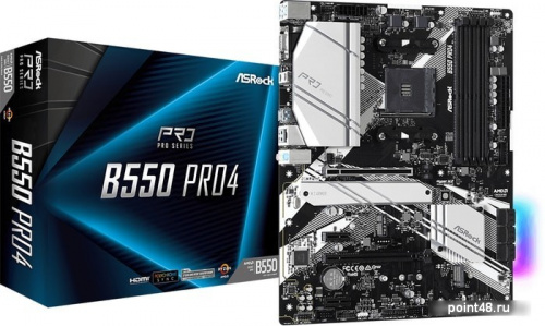 Материнская плата Asrock B550 PRO4 Soc-AM4 AMD B550 4xDDR4 ATX AC`97 8ch(7.1) GbLAN RAID+VGA+HDMI фото 2