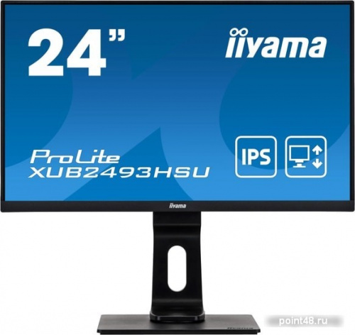 Купить Монитор Iiyama 23.8  ProLite XUB2493HSU-B1 черный IPS LED 16:9 HDMI M/M матовая HAS Pivot 250cd 178гр/178гр 1920x1080 D-Sub DisplayPort FHD 4.8кг в Липецке