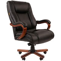 Кресло руководителя Chairman 503 WD, кожа черная, механизм качания, до 180кг