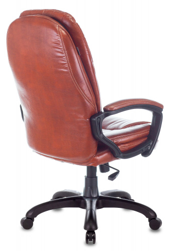 Кресло руководителя Бюрократ CH-868N коричневый Boroko-37 искусственная кожа крестовина пластик фото 4