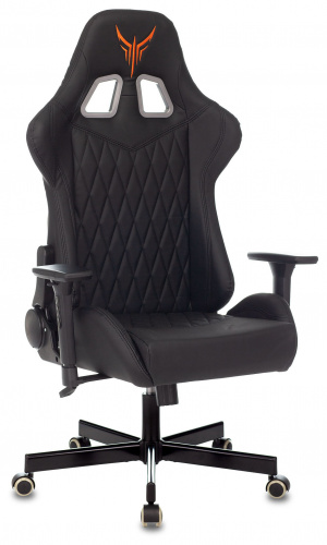 Кресло игровое Knight ARMOR черный ромбик эко.кожа с подголов. крестовина металл фото 14
