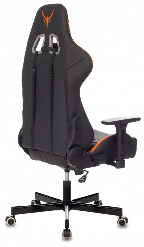 Кресло игровое Knight ARMOR черный/оранжевый ромбик эко.кожа с подголов. крестовина металл фото 4