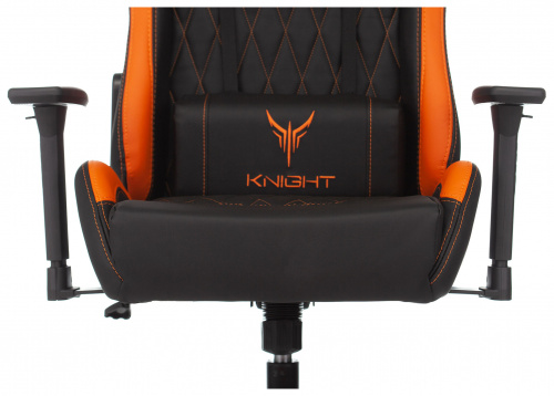 Кресло игровое Knight ARMOR черный/оранжевый ромбик эко.кожа с подголов. крестовина металл фото 6