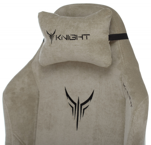 Кресло игровое Knight N1 Fabric бежевый Light-21 с подголов. крестовина металл фото 8