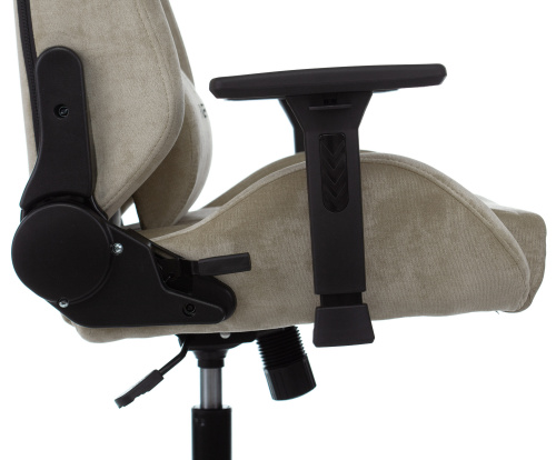 Кресло игровое Knight N1 Fabric бежевый Light-21 с подголов. крестовина металл фото 9