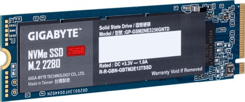 M.2 2280 256GB Gigabyte Client SSD GP-GSM2NE3256GNTD PCIe Gen3x4 with NVMe, 1700/1100, IOPS 180/250K фото 3