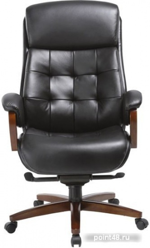 Кресло руководителя Бюрократ _MEGA/BLACK черный кожа крестовина металл фото 2