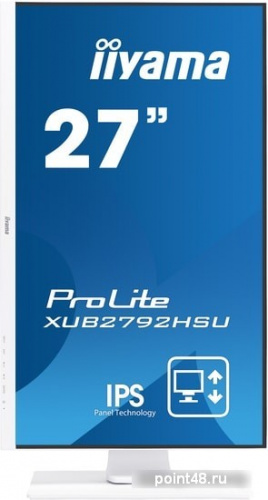 Купить Монитор Iiyama 27  ProLite XUB2792HSU-W1 белый IPS LED 16:9 HDMI M/M матовая HAS Pivot 250cd 178гр/178гр 1920x1080 D-Sub DisplayPort FHD USB 7.1кг в Липецке фото 2