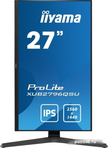 Купить Монитор Iiyama 27  XUB2796QSU-B1 черный IPS LED 1ms 16:9 HDMI M/M матовая HAS 250cd 178гр/178гр 2560x1440 DisplayPort Ultra HD 2K (1440p) USB 5.4кг в Липецке фото 2
