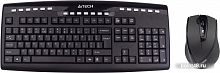 Купить Клавиатура + мышь A4 V-Track 9200F клав:черный мышь:черный USB беспроводная Multimedia в Липецке