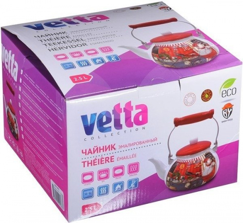 Купить VETTA Повар Чайник эмалированный 2,5 л 894-442 в Липецке фото 2