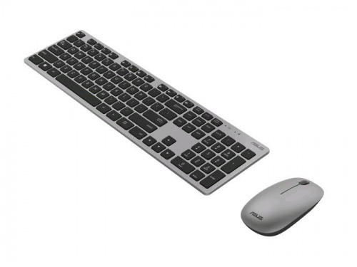 Купить Клавиатура + мышь Asus W5000 клав:серый/черный мышь:серый USB беспроводная slim Multimedia в Липецке фото 2