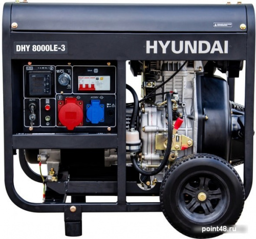 Купить Генератор Hyundai DHY 8000LE-3 6.5кВт в Липецке фото 3