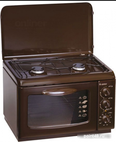 Мини-печь GEFEST ПГЭ 120 К19 количество конфорок 2, духовой шкаф электрический 18 л, цвет коричневый в Липецке