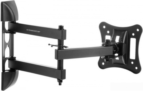 Купить Кронштейн для телевизора Ultramounts UM 895 черный 13 -27  макс.15кг настенный поворотно-выдвижной и наклонный в Липецке фото 2