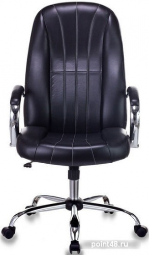 Кресло руководителя Бюрократ T-898SL/BLACK черный искусственная кожа крестовина хром фото 2