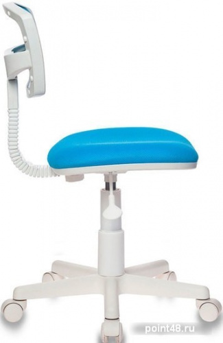 Кресло детское Бюрократ CH-W299/LB/TW-55 спинка сетка голубой TW-31 TW-55 (пластик белый) фото 3