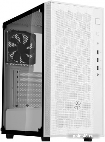 Корпус Silverstone SST-FAR1W FARA R1 Tower ATX Computer Case, mesh front panel, white (229859)