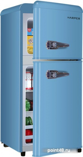 Холодильник Harper HRF-T140M (голубой) в Липецке фото 2