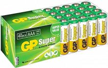 Купить Батарея GP Super Alkaline 24A LR03 AAA (40шт) в Липецке